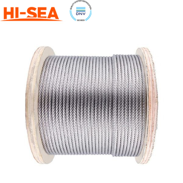 6×65FNS Galvanized Large Diameter Steel Wire Rope